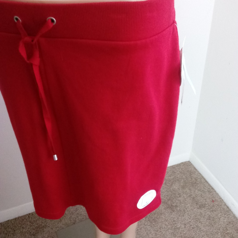 Croft & Barrow Red Sweat Skort Size Small